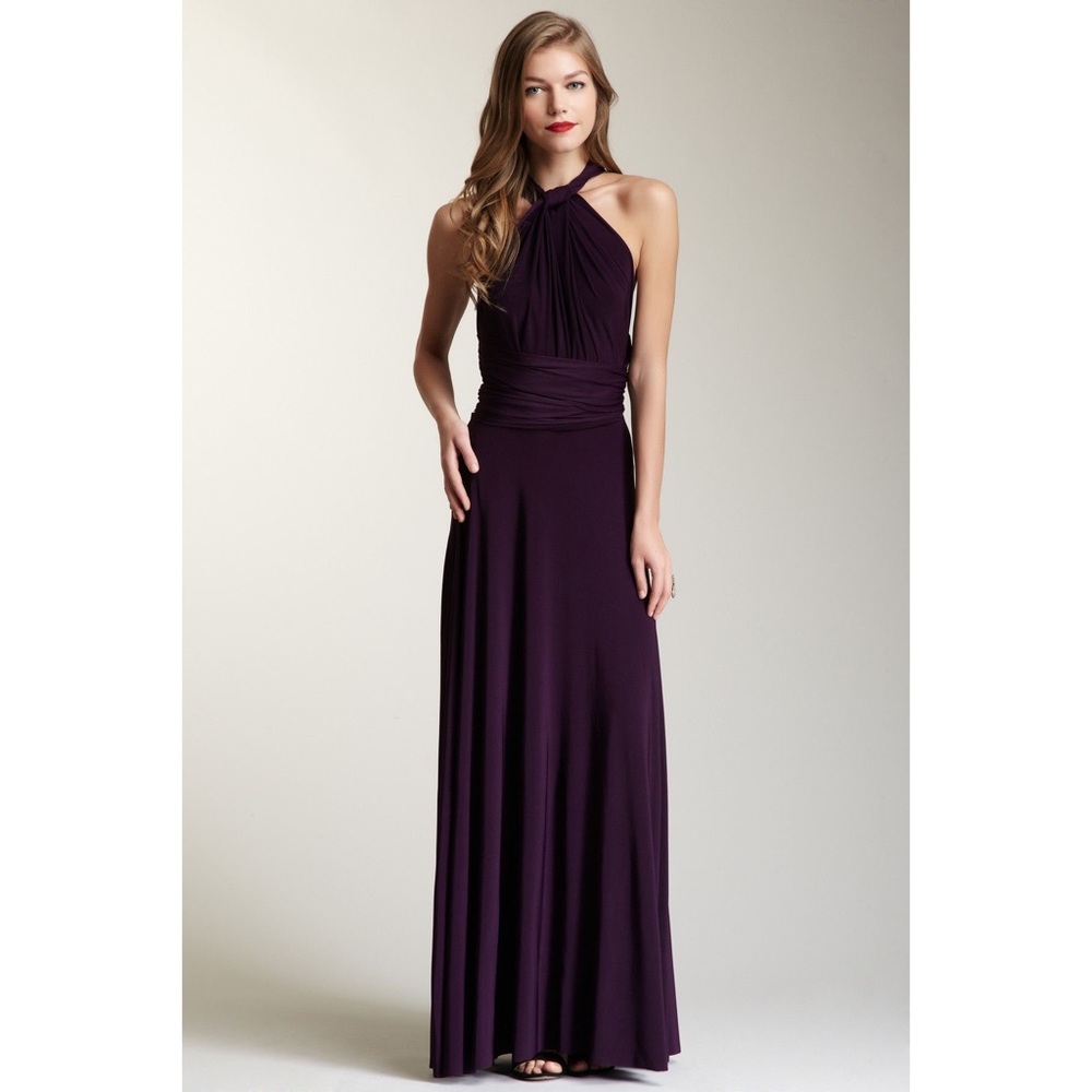 Von Vonni Transformer Dress in Eggplant